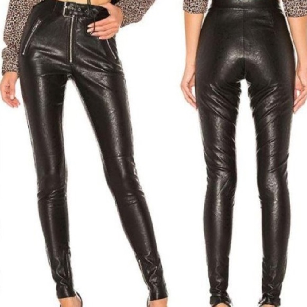 Danielle Guizio Faux leather pants